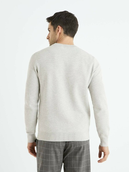 Celio Светлосив мъжки пуловер Celio Bepic