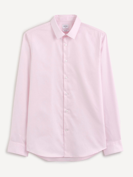 Celio Светлорозова мъжка риза с вталена кройка Celio Narox