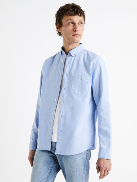 Celio Светлосиня мъжка памучна риза Celio Daxford