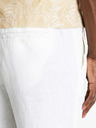 Celio Бели мъжки ленени панталони Celio Dolinus
