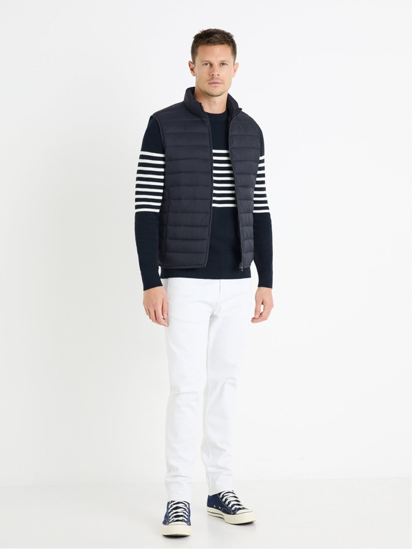 Celio Тъмносиня мъжка ватирана жилетка Celio Fulock