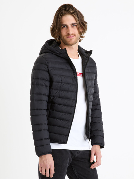 Celio Черно мъжко ватирано яке Celio Fububble