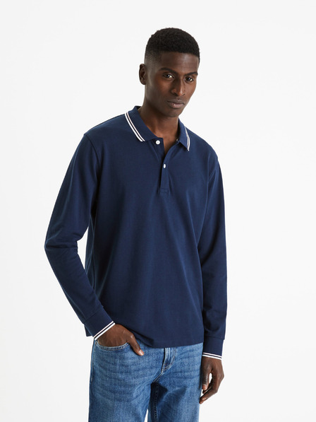 Celio Тъмносиня мъжка основна поло риза Celio Decolml