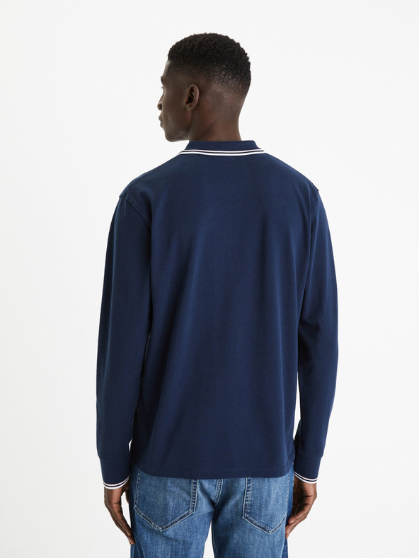 Celio Тъмносиня мъжка основна поло риза Celio Decolml