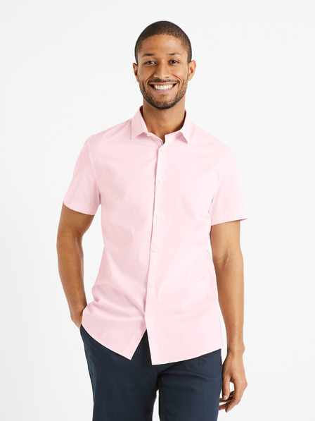 Celio Розова мъжка риза Celio Daslim