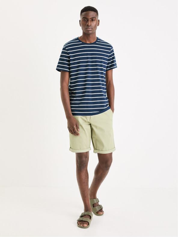 Celio Тъмно синя мъжка основна тениска Celio Gebaser