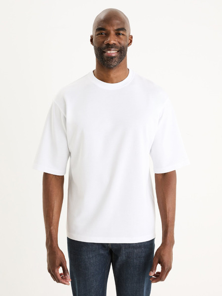 Celio Бяла мъжка тениска Celio Gehem
