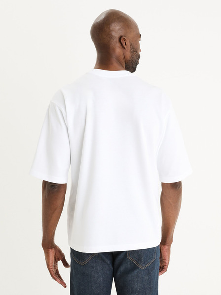 Celio Бяла мъжка тениска Celio Gehem