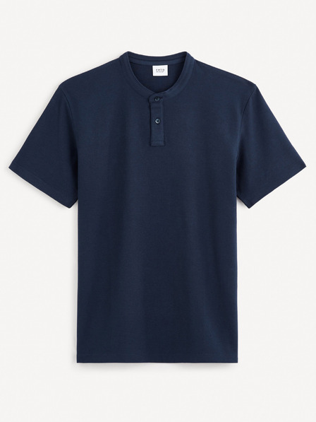 Celio Тъмносиня мъжка основна поло блуза Celio Gesohel