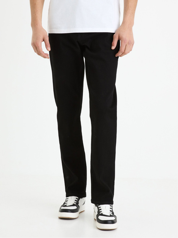 Celio Черни мъжки дънки с права кройка Celio C15