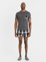 Celio Сива мъжка карирана къса пижама Celio Gipyshort2