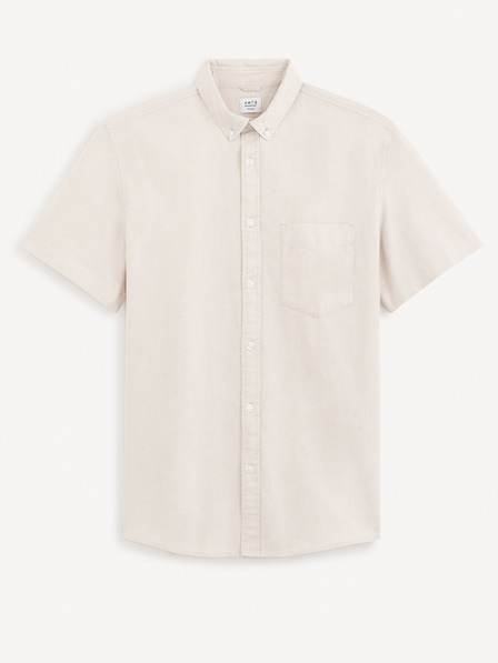 Celio Бежова мъжка обикновена риза Celio Daxfordmc