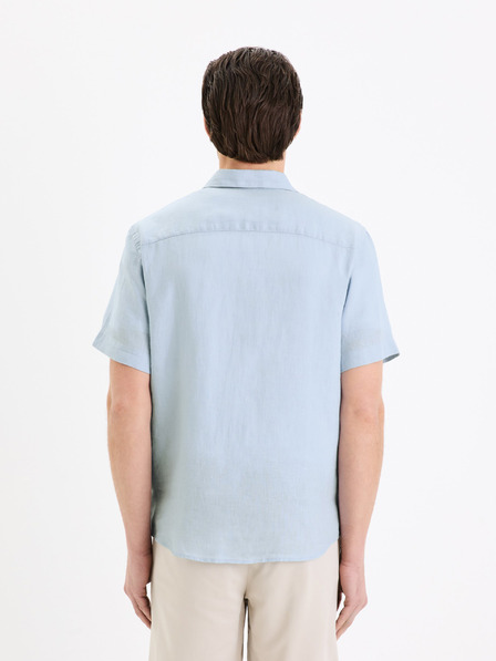 Celio Светлосиня мъжка ленена риза Celio Damarlin
