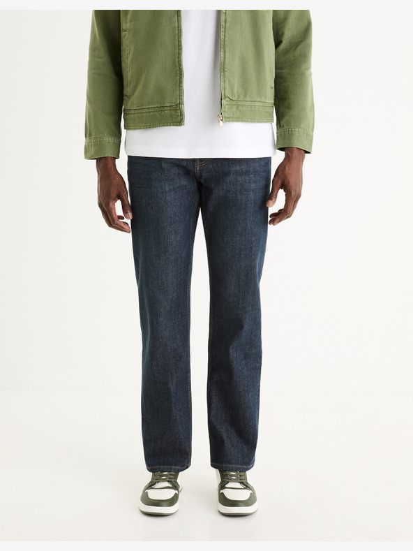 Celio Тъмносини мъжки дънки Celio C5 с права кройка