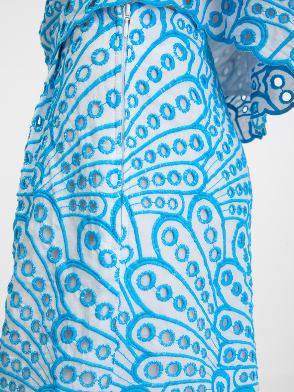 Orsay Сини дамски къси панталони с шарка ORSAY