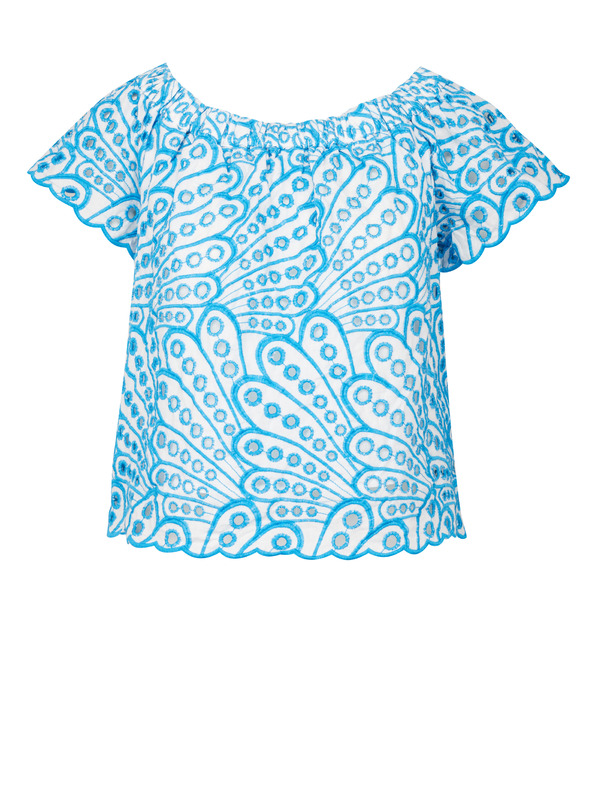 Orsay Синя дамска блуза с десен ORSAY