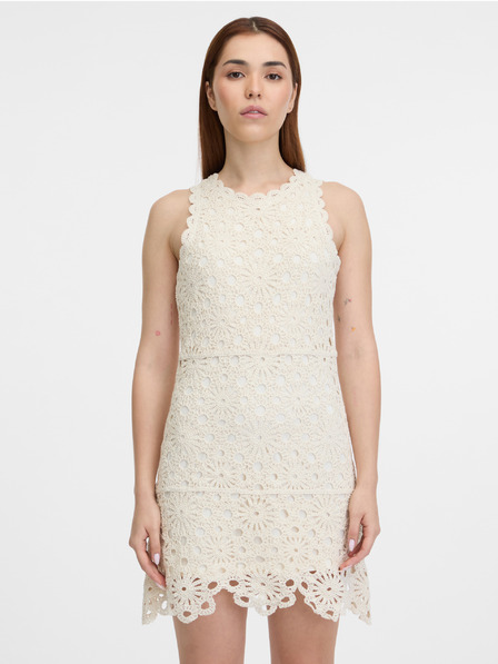 Orsay Кремава дамска рокля до коляното ORSAY