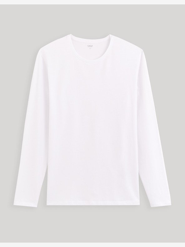 Celio Бяла мъжка риза с дълъг ръкав Celio Fabeille2 regular