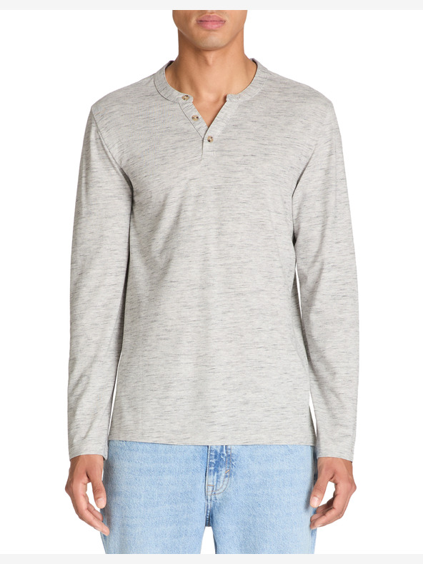 Celio Сива мъжка риза с дълъг ръкав Celio Bibow2