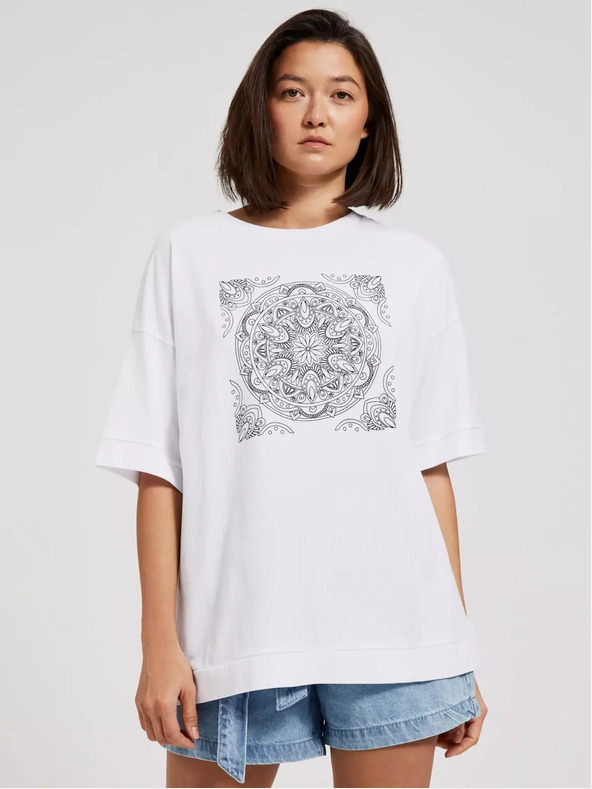 Moodo Дамска тениска с щампа Moodo