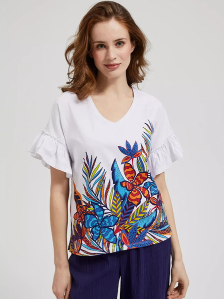 Moodo Дамска тениска с щампа Moodo