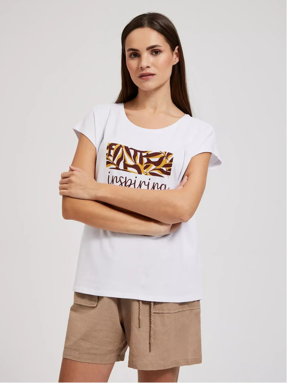 Moodo Дамска тениска с щампа Moodo