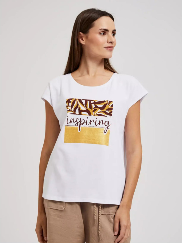 Moodo Дамска тениска с щампа Moodo