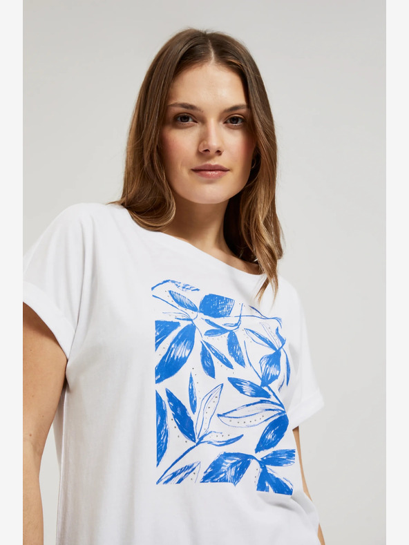 Moodo Дамска тениска с щампа Moodo