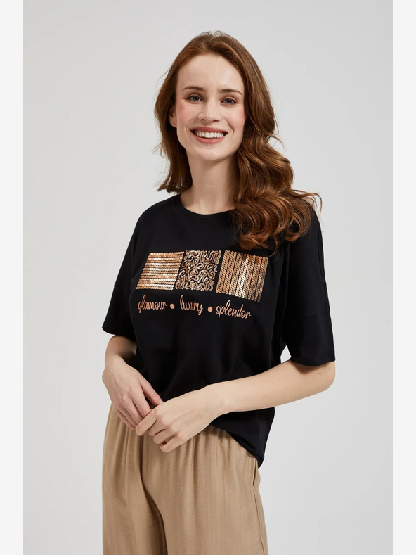 Moodo Дамска тениска с щампа Moodo