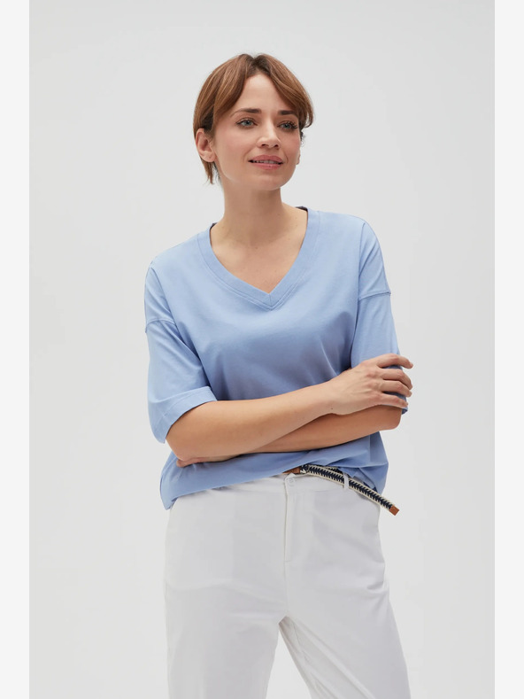 Moodo Светлосиня дамска тениска Moodo