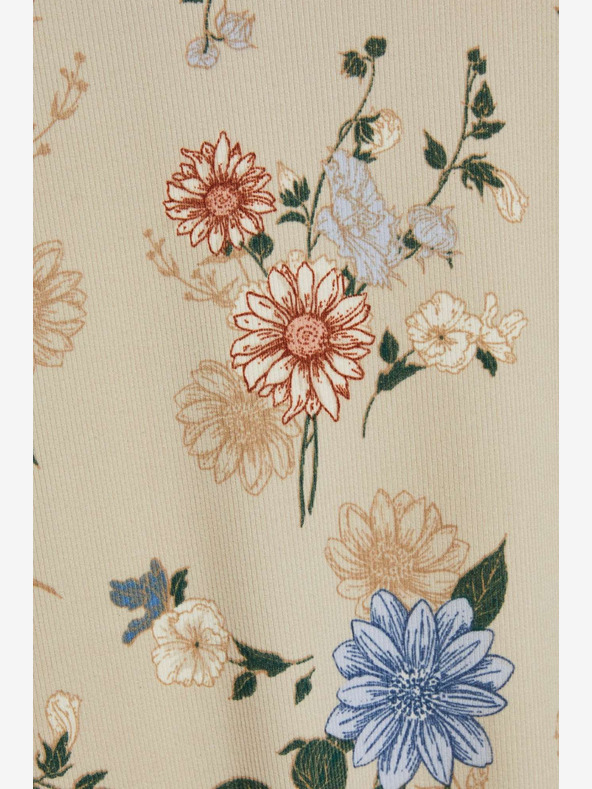 Moodo Бежова блуза с щампа Moodo