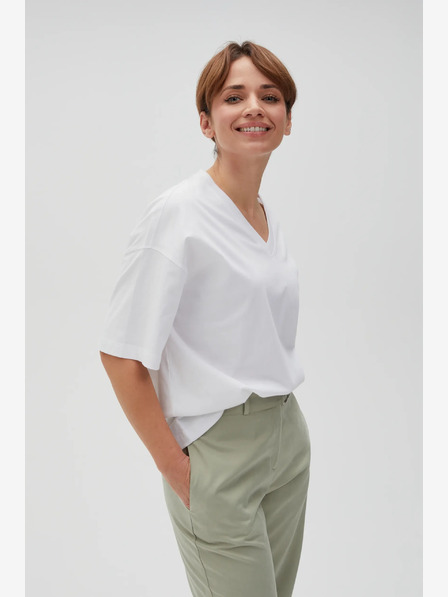 Moodo Бяла дамска тениска Moodo