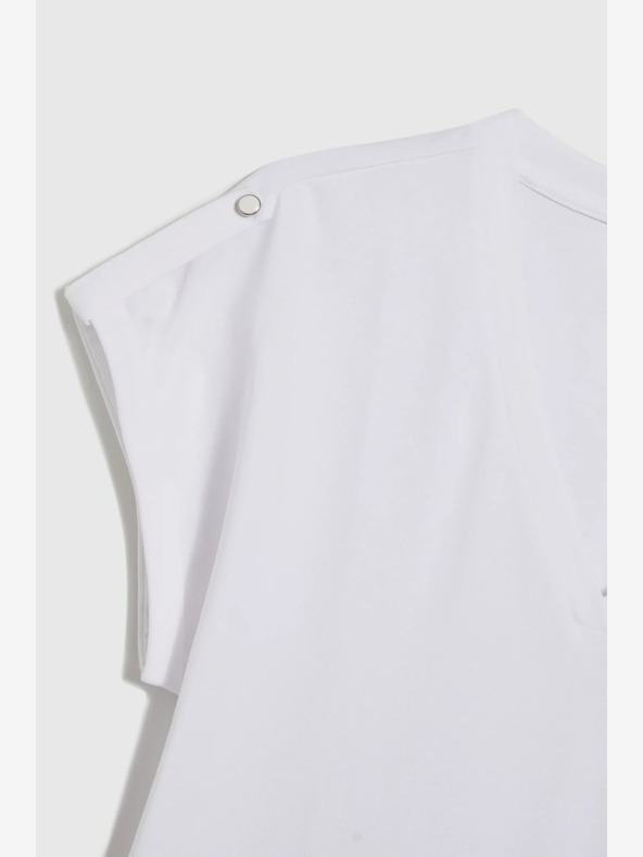 Moodo Бяла дамска тениска Moodo