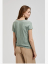 Moodo Зелена тениска с къс ръкав Moodo