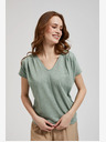 Moodo Зелена тениска с къс ръкав Moodo