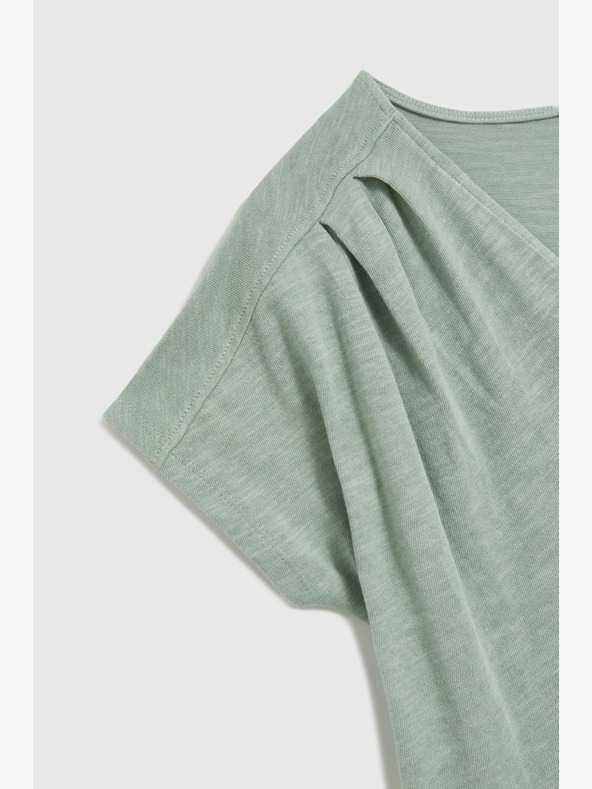 Moodo Зелена тениска с къс ръкав Moodo