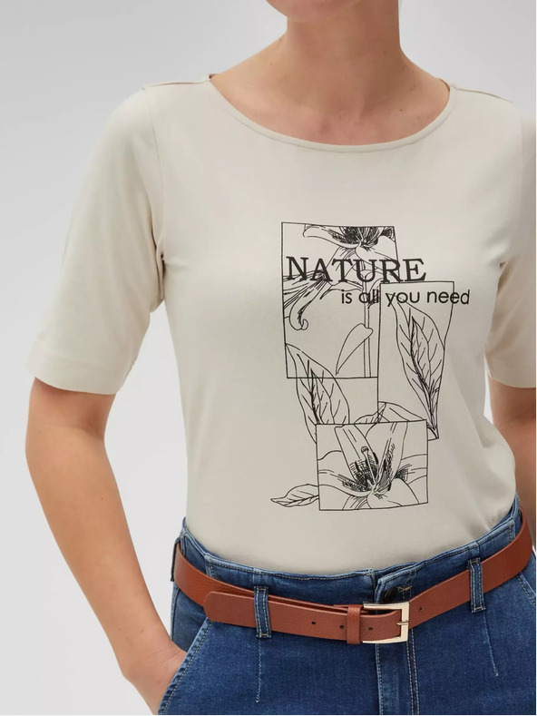 Moodo Бежова дамска блуза Moodo