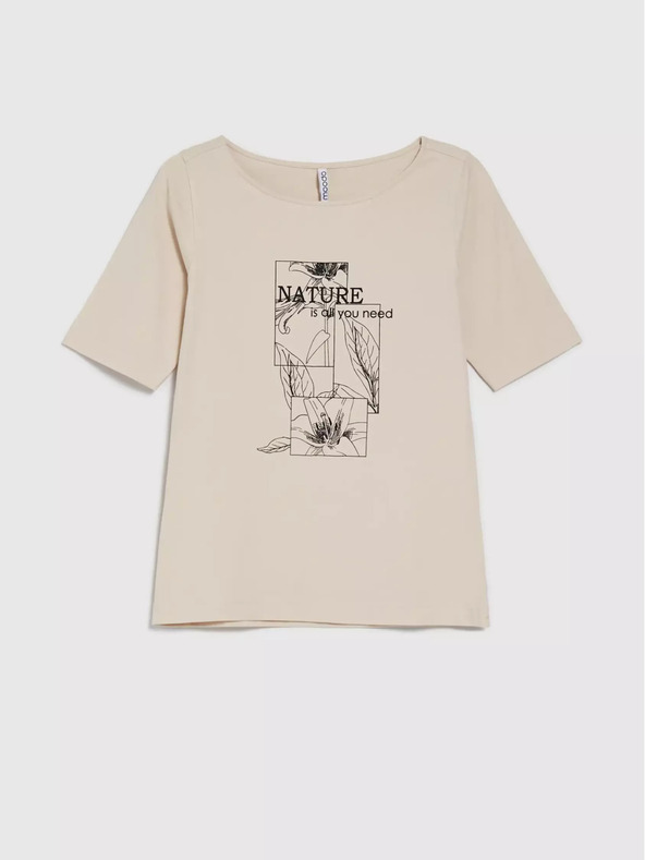 Moodo Бежова дамска блуза Moodo