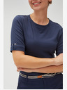 Moodo Тъмно синя дамска тениска Moodo