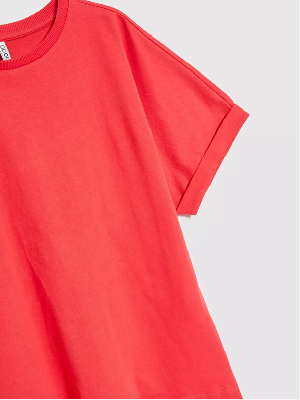 Moodo Червена тениска с голям размер Moodo