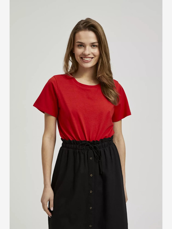 Moodo Червена тениска с къс ръкав Moodo