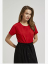 Moodo Червена тениска с къс ръкав Moodo