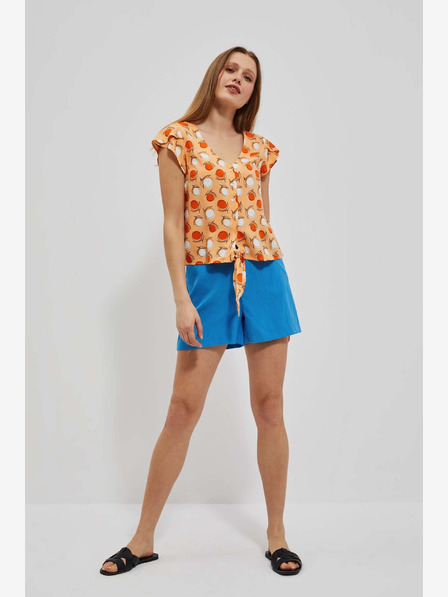 Moodo Оранжева шарена тениска Moodo