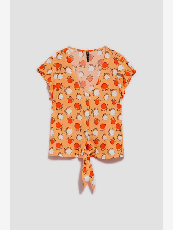 Moodo Оранжева шарена тениска Moodo