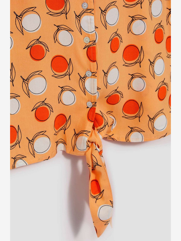 Moodo Оранжева шарена тениска Moodo