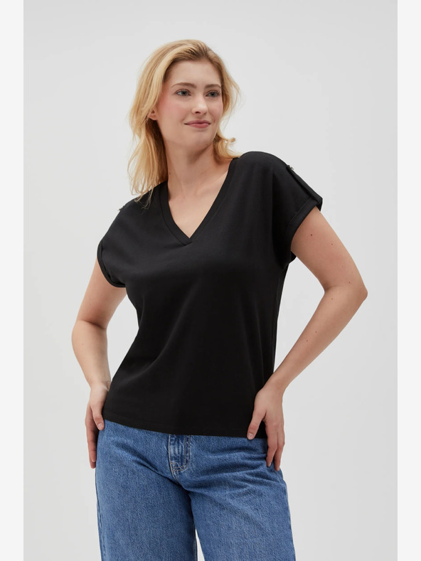 Moodo Черна дамска дълга рокля Moodo