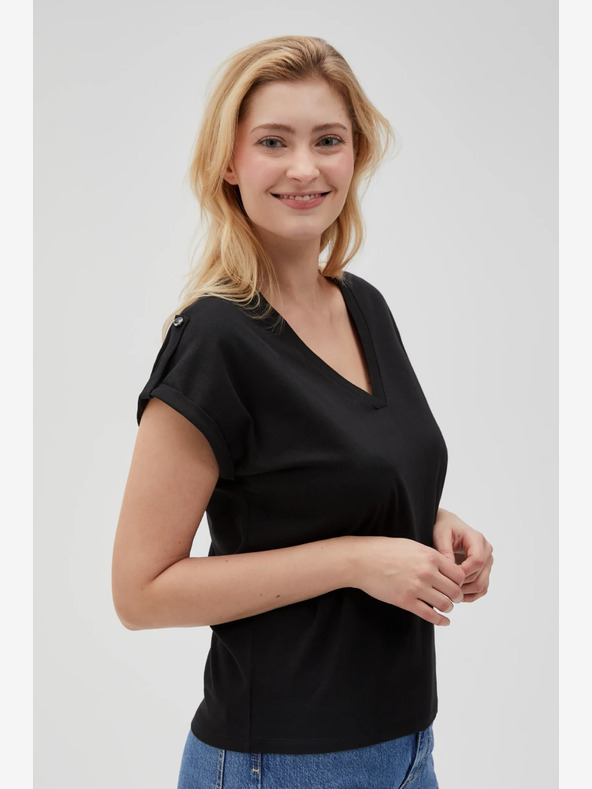 Moodo Черна дамска дълга рокля Moodo