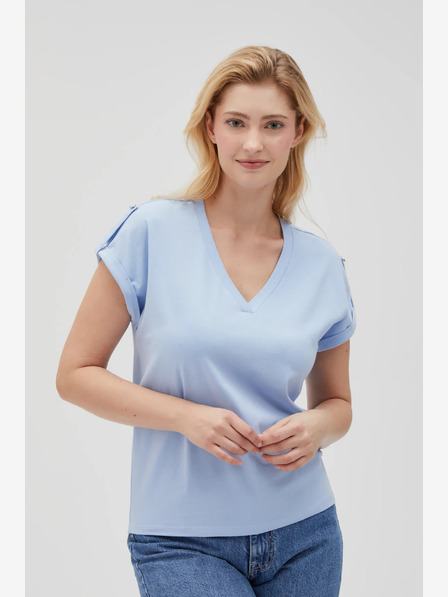 Moodo Светлосиня дамска тениска Moodo