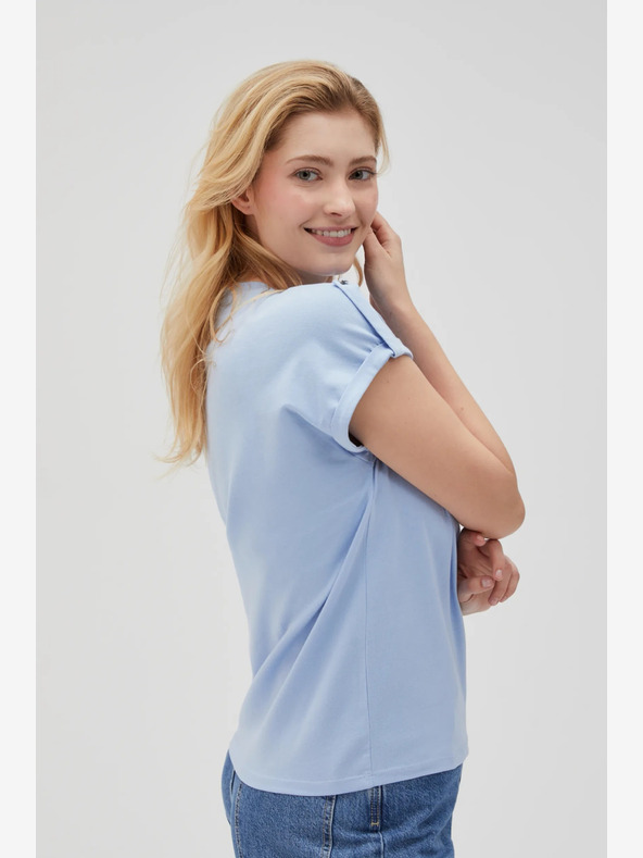 Moodo Светлосиня дамска тениска Moodo