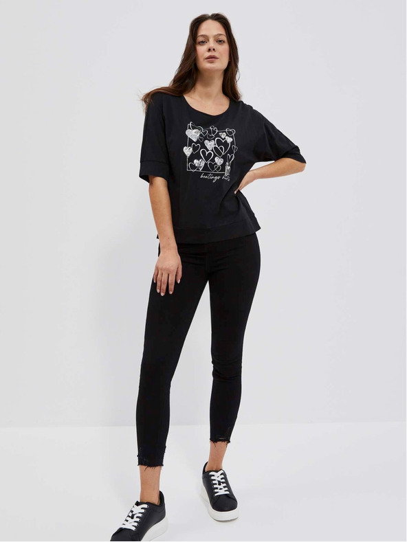 Moodo Черна дамска дълга рокля Moodo